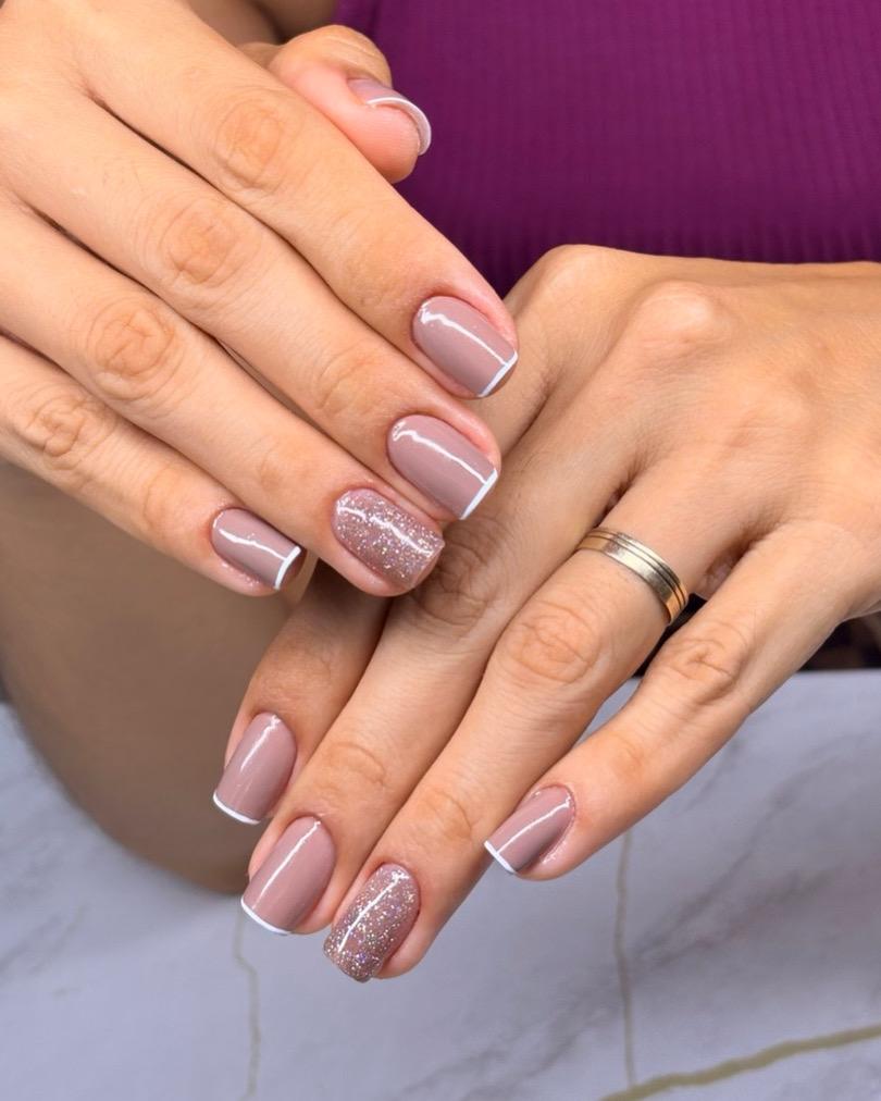 French Nude com Glitter — Studio Isabel Moura