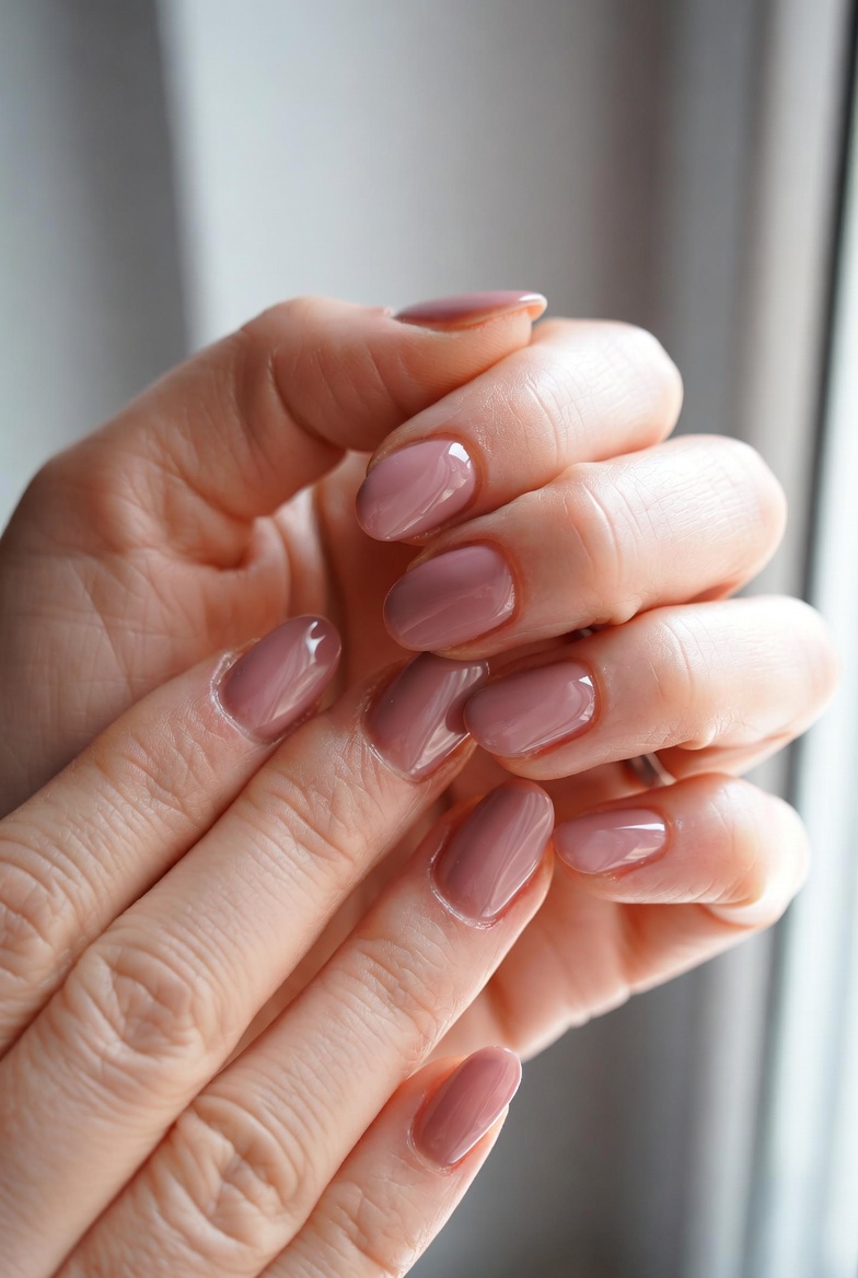 Unhas em Gel Rosé — Studio Isabel Moura